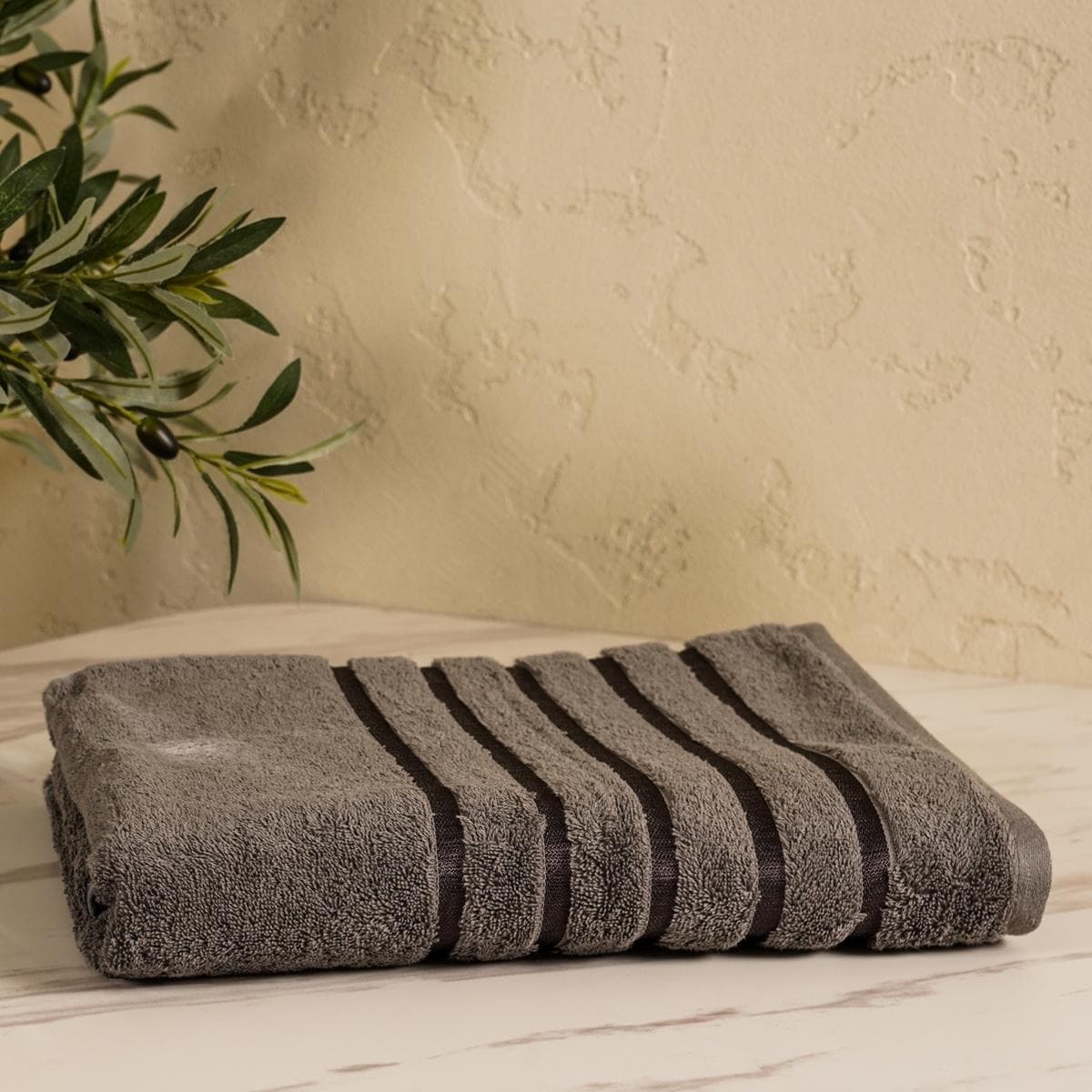 Lifestyle Plain Bath Sheet Graphite 90X150 cm