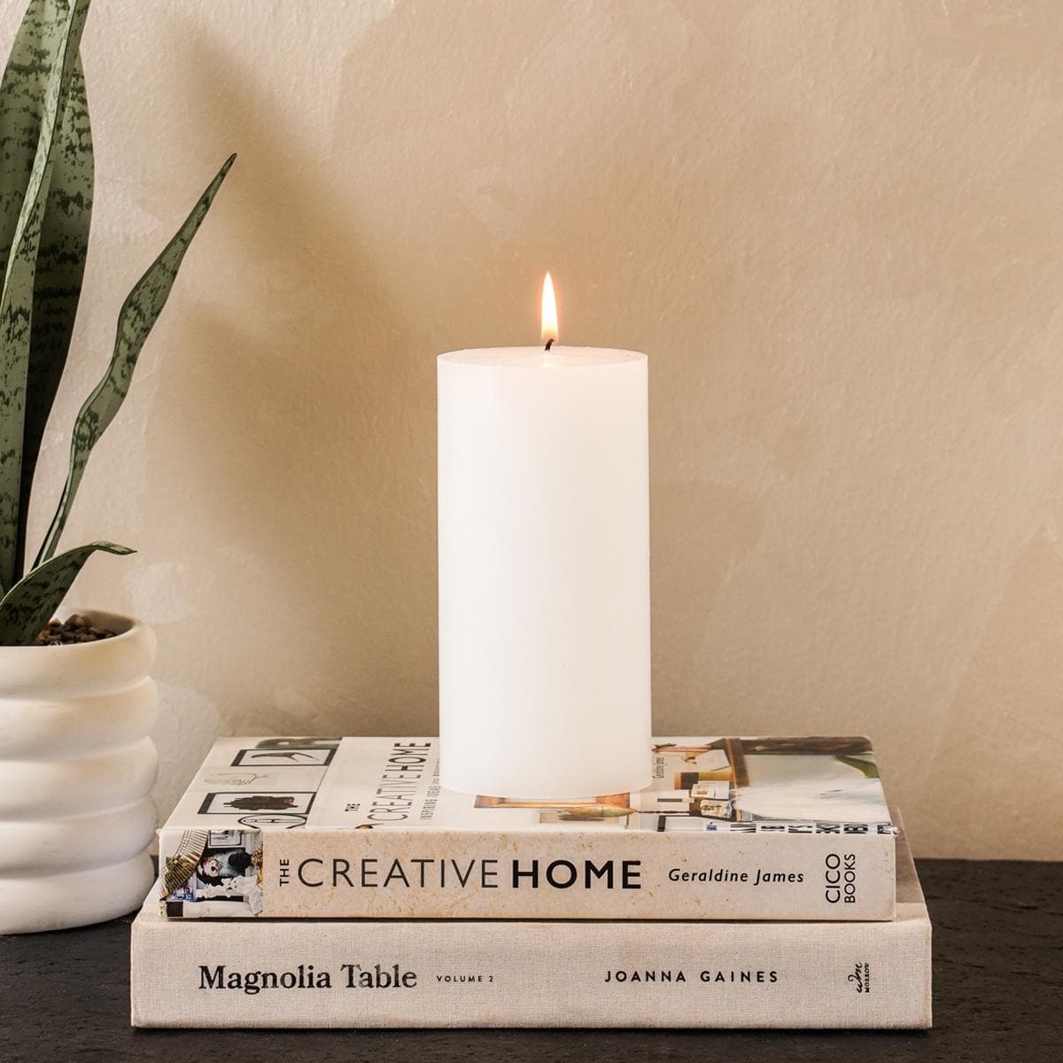 شمعة ضياء بيضاء