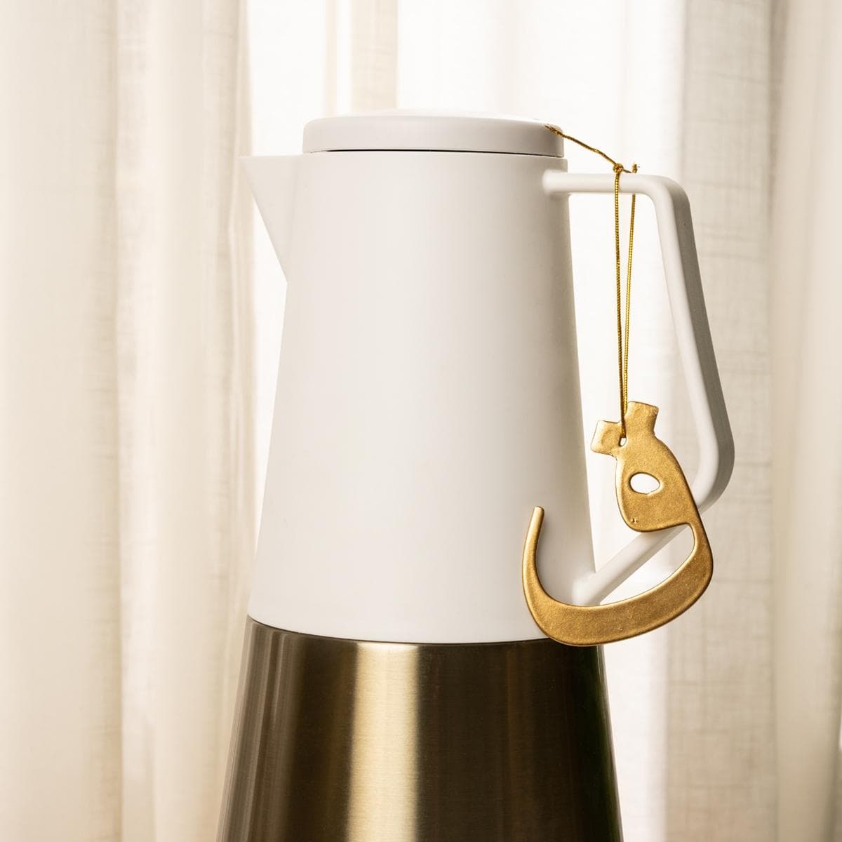 علامة مشروب القهوة معدنية كلمة "قهوة" ذهبي 6×6 سم