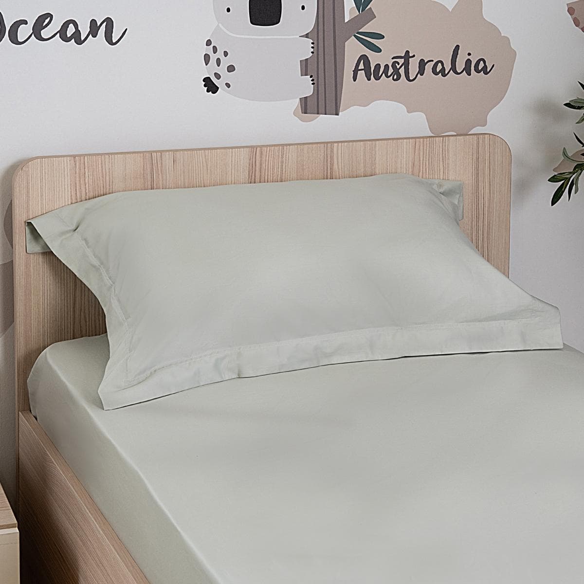 طقم شرشف سرير مشدود بحواف مطاطية للأطفال بعدد بعدد 250 خيط خيط حجري 90×200 سم