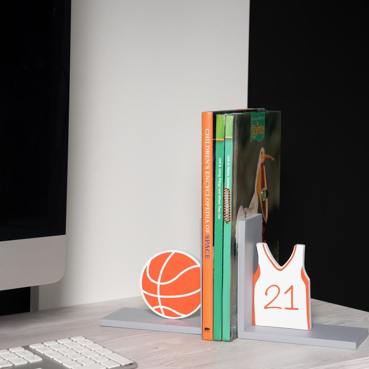Basketball Kids Bookend Orange 30x8x15 cm