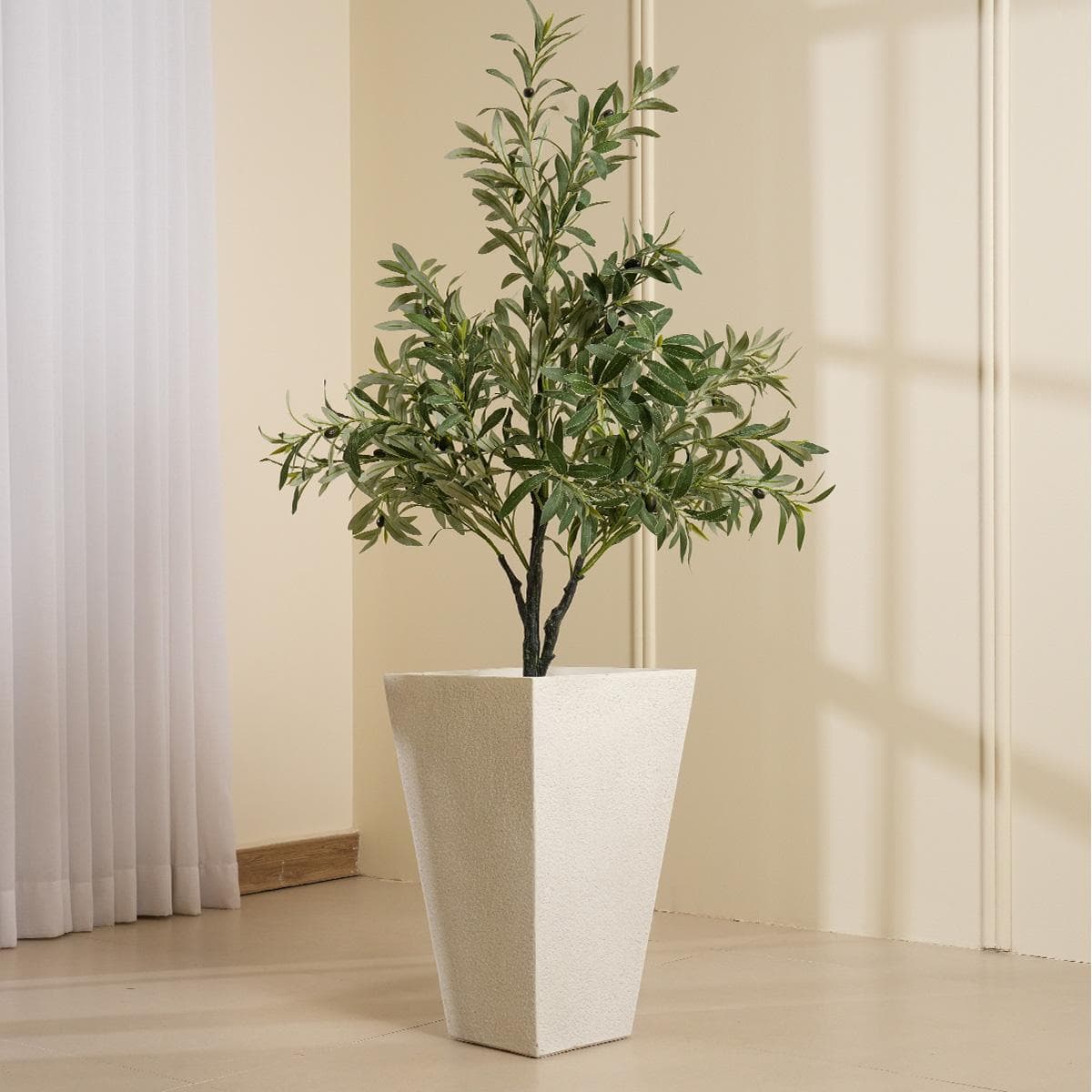 Thread Planter White 32X32X53.5 cm