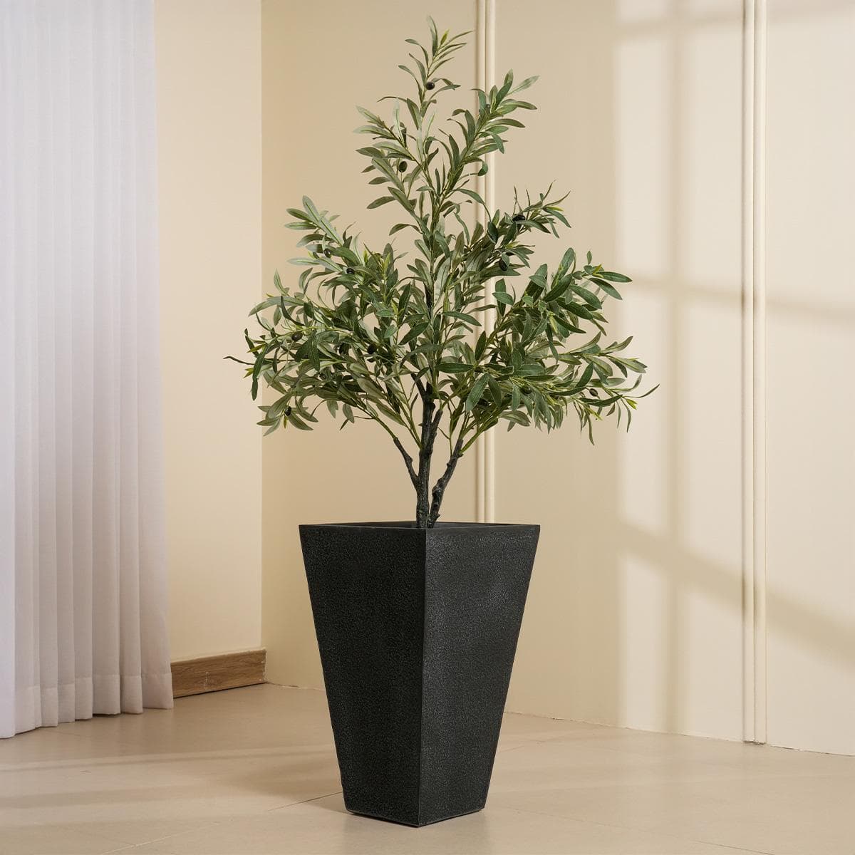 Thread Planter Black 32X32X53.5 cm