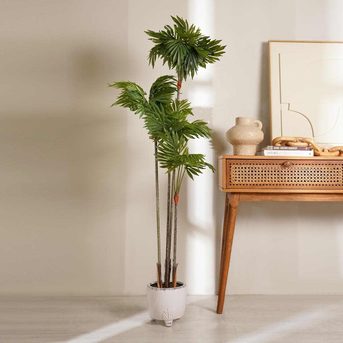 شجرة نخيل أريكا اصطناعية خضراء ارتفاع 150 سم