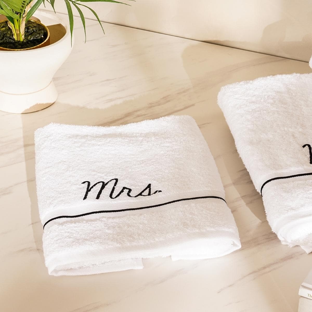 Mrs Hand Towel White 50X90 cm
