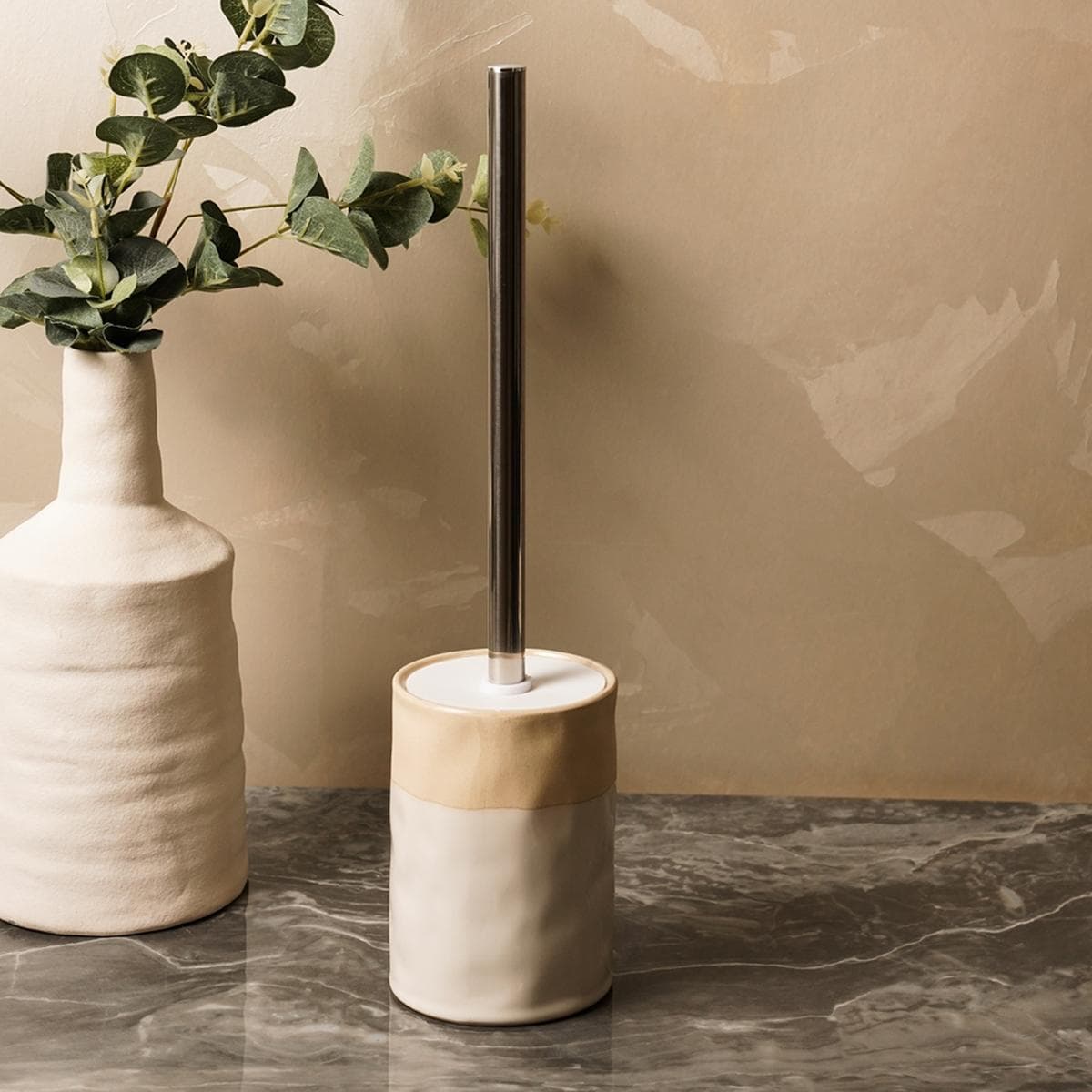 Neo Toilet Brush Holder Cream