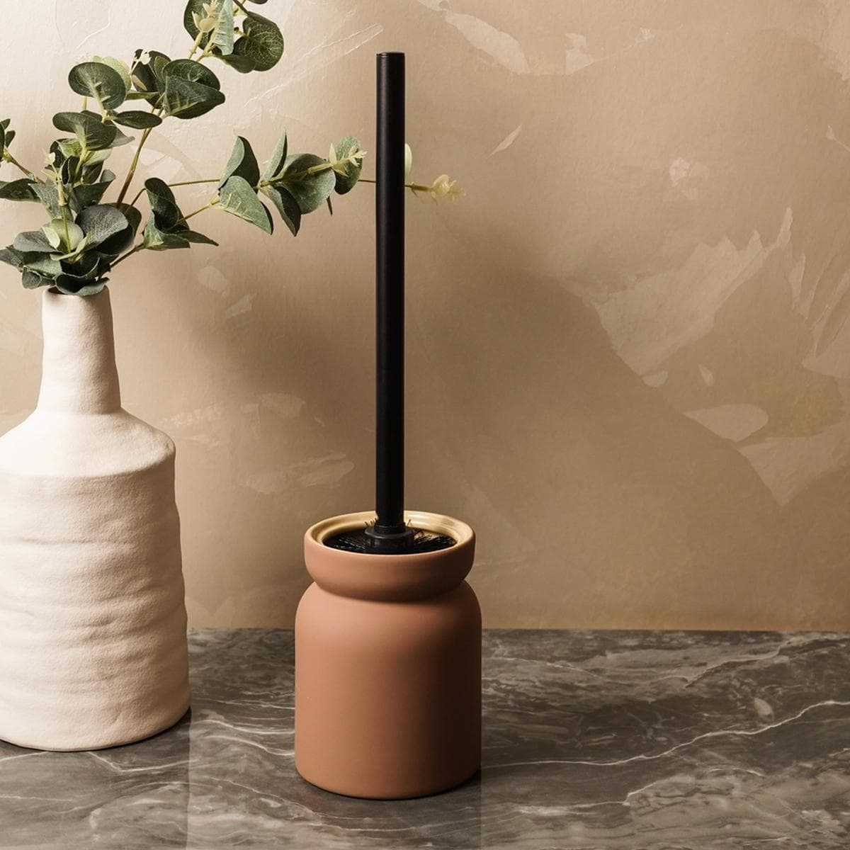 Ultra Toilet Brush Holder Taupe