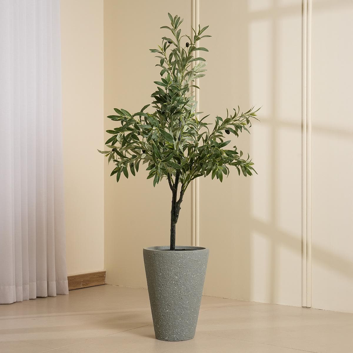 وعاء زرع لافا رمادي 30×30×41 سم