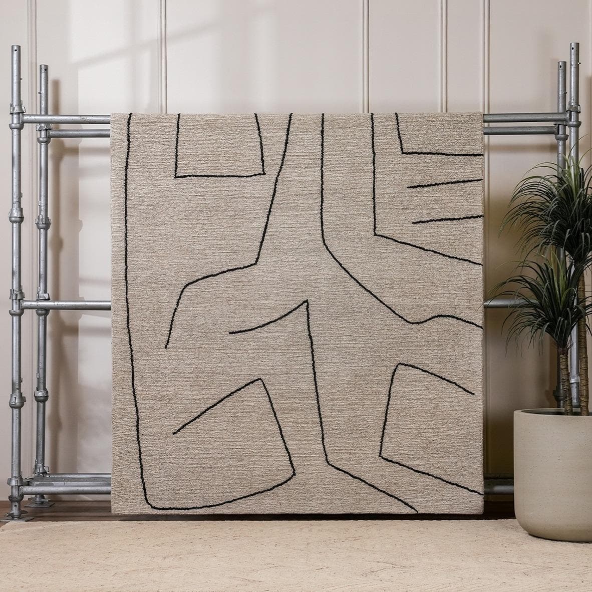 سجّادة ميتي بيضاء 170×240 سم