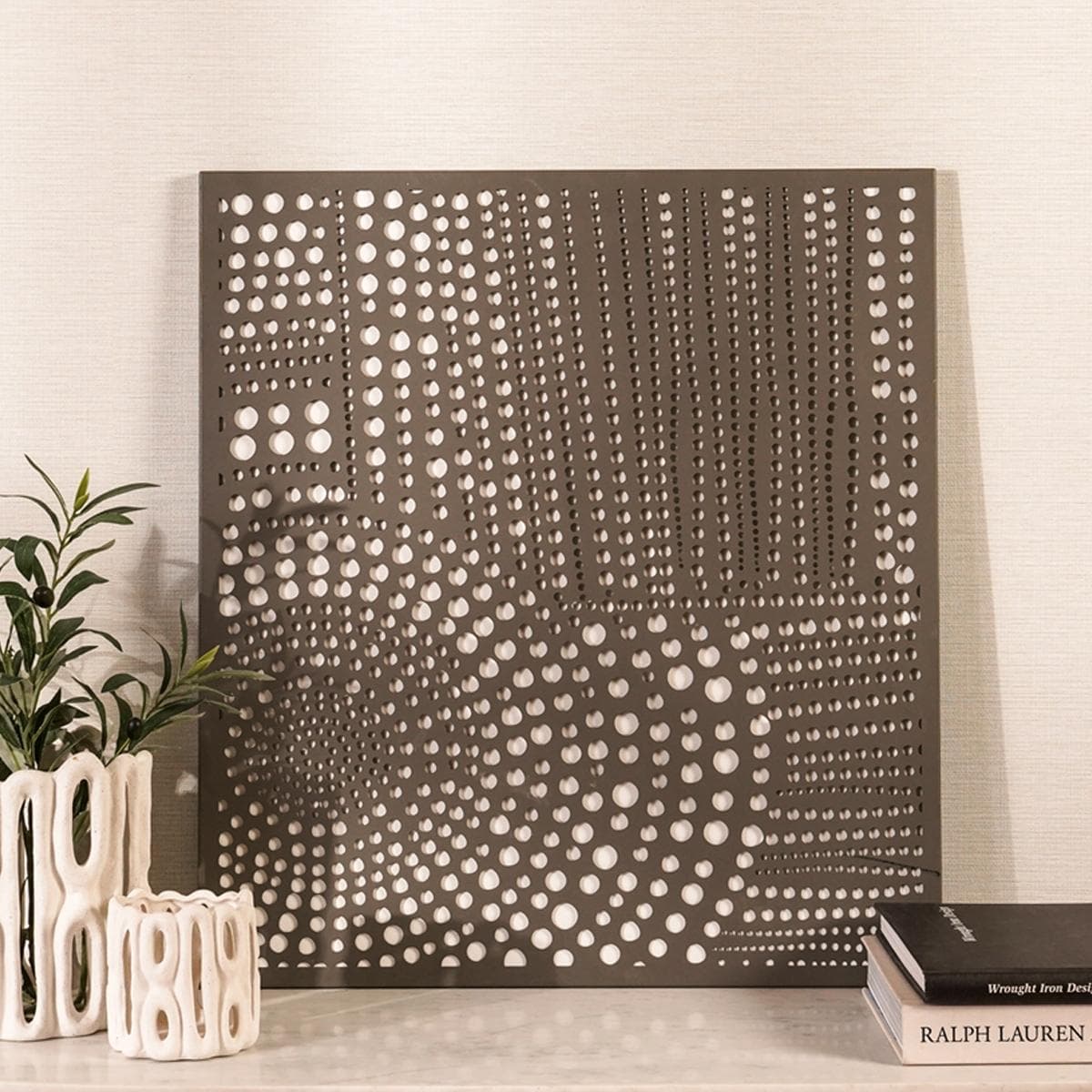 Ash Wall Art Grey 59X65 cm.