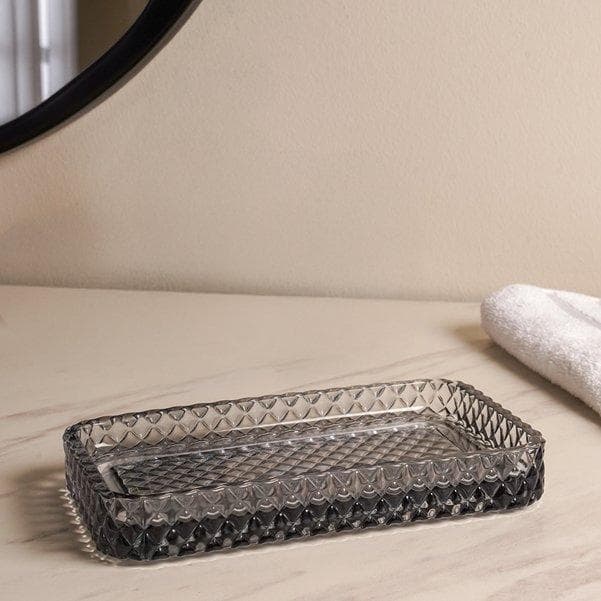 صينية ديل رمادي قائمة عرض 14 سم