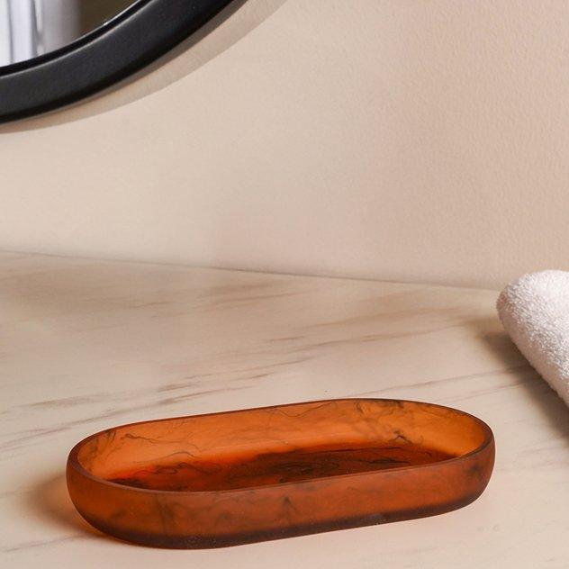 Swirl Free Standing Tray Rust W11 Cm