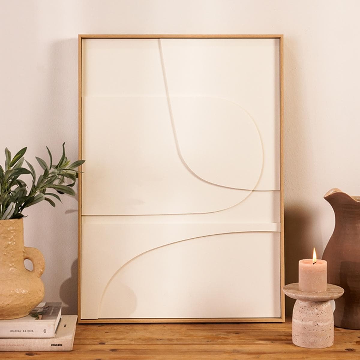 Trix 3D Art with Relief White 50X70 cm