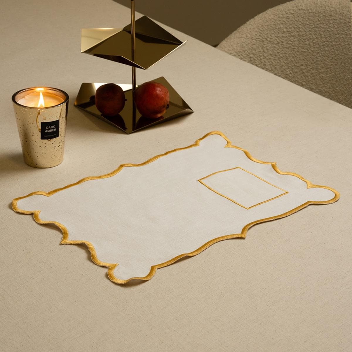 Sbeecha Table Placemat Gold 33X48 cm