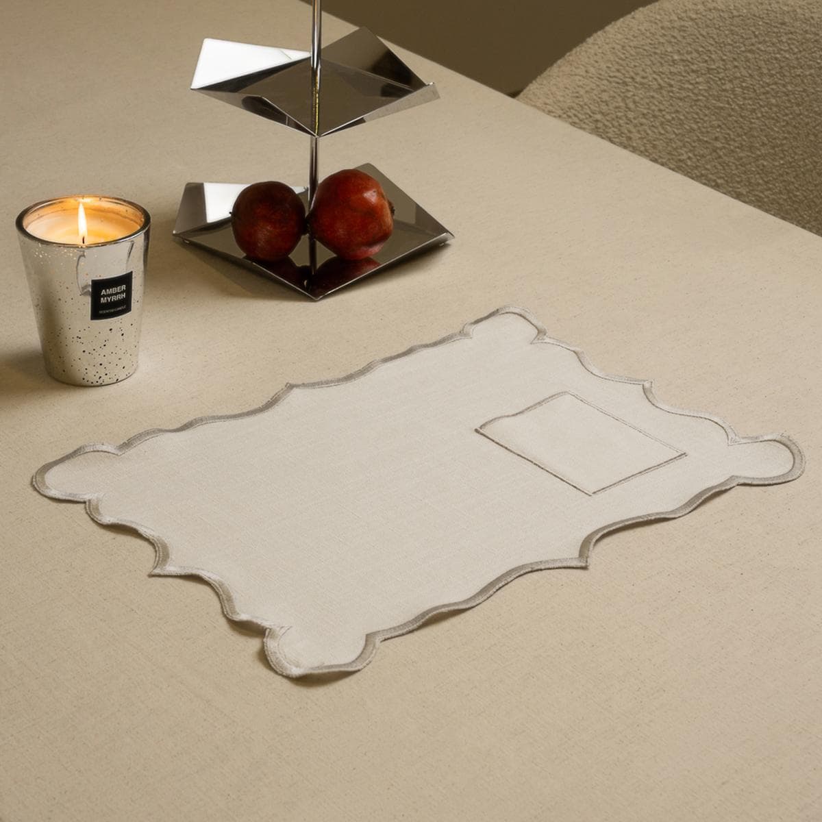 Sbeecha Table Placemat Silver 33X48 cm