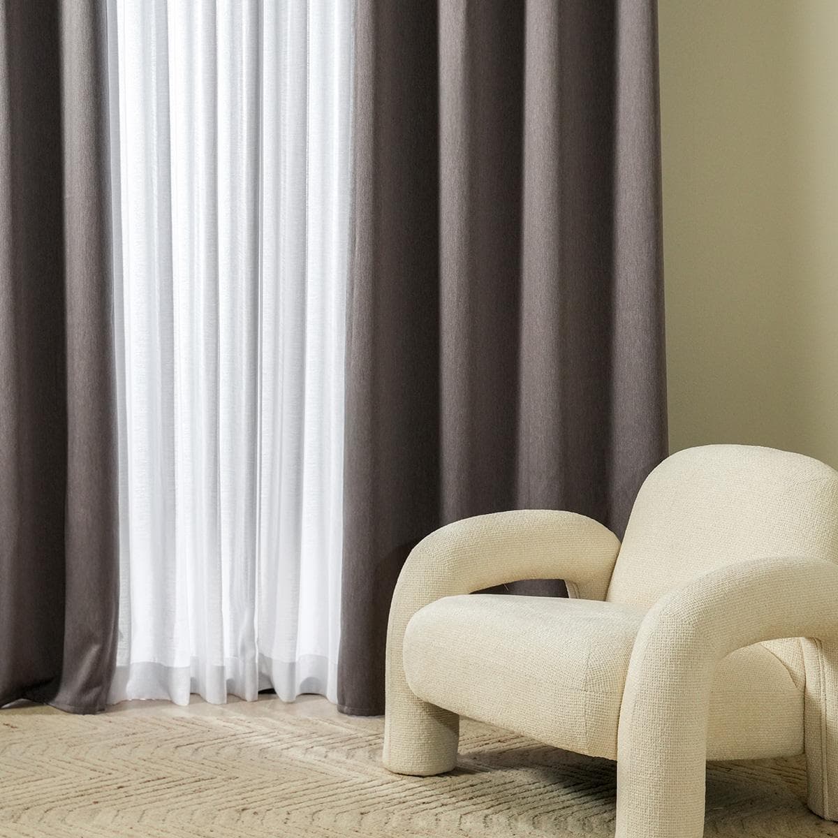 Joy Blackout Curtain Pair Silver 140 X 300 cm