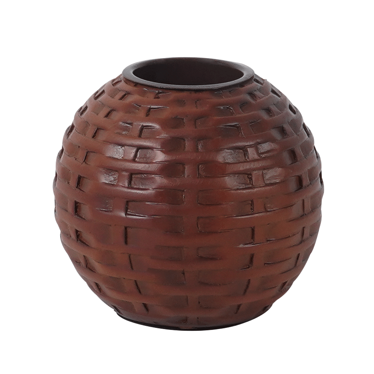 Roetelle Candle Holder Brown 10X10X8.5 cm