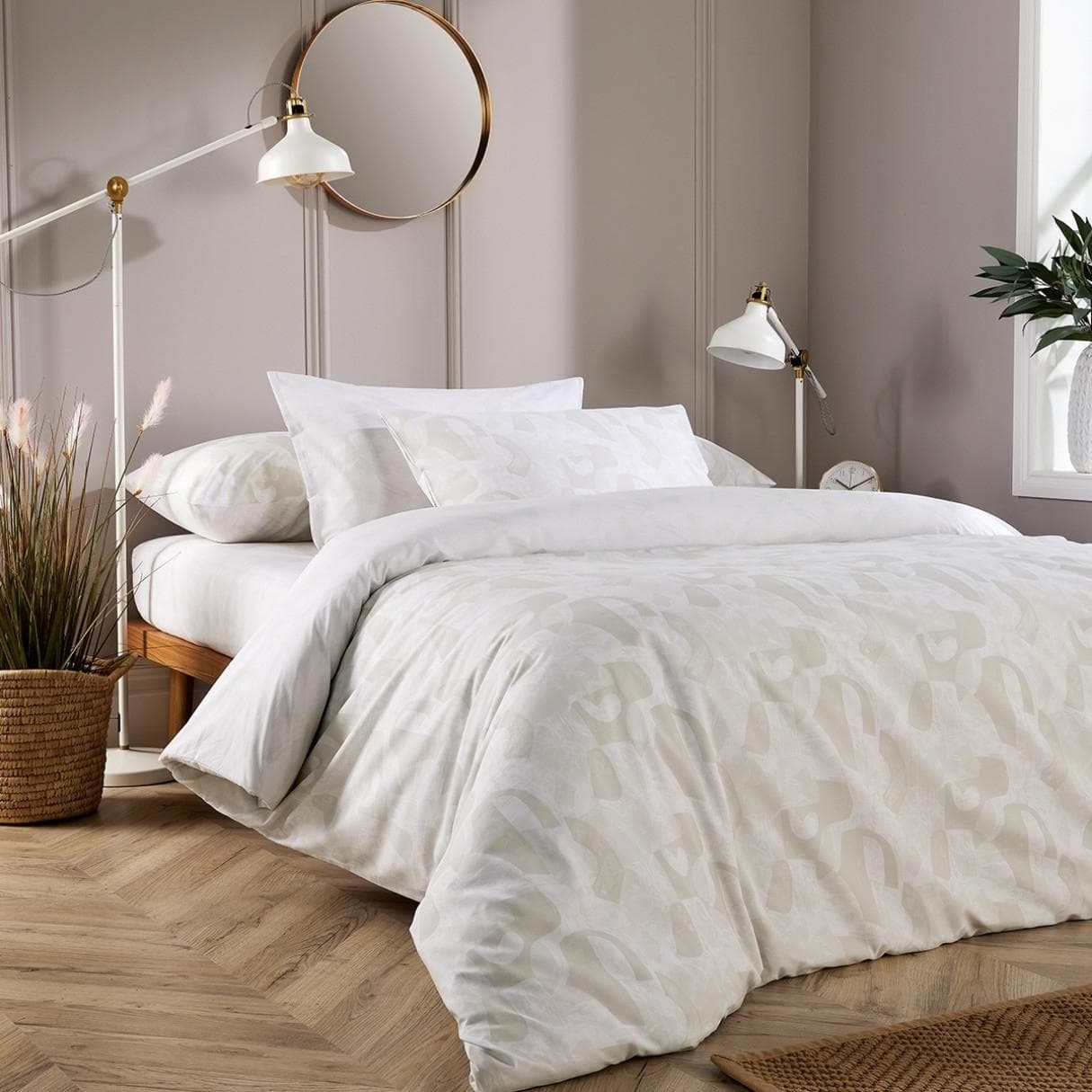 Freddy 2Pcs Duvet Cover Set Stone 150X200 cm