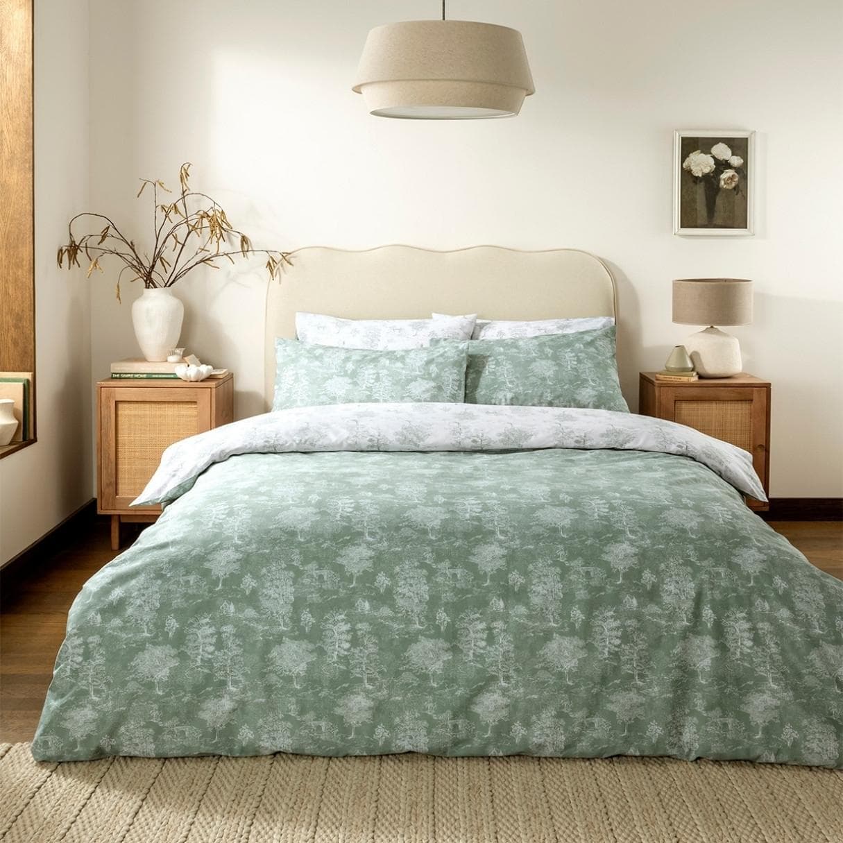 طقم ديباج شيروود قطعتين ساج 160×220 سم