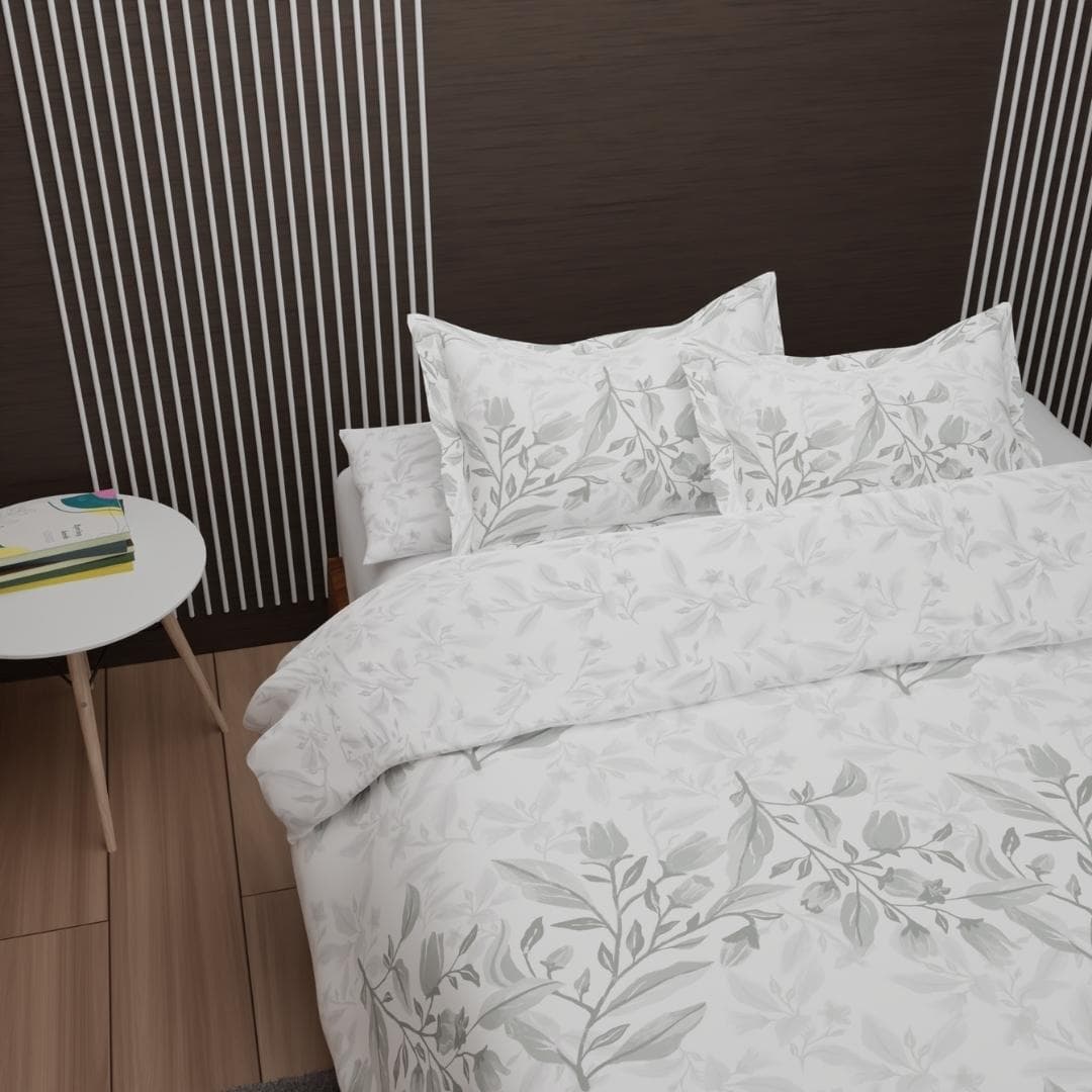 Maui 5Pcs Duvet Cover Set Grey 200X200 cm