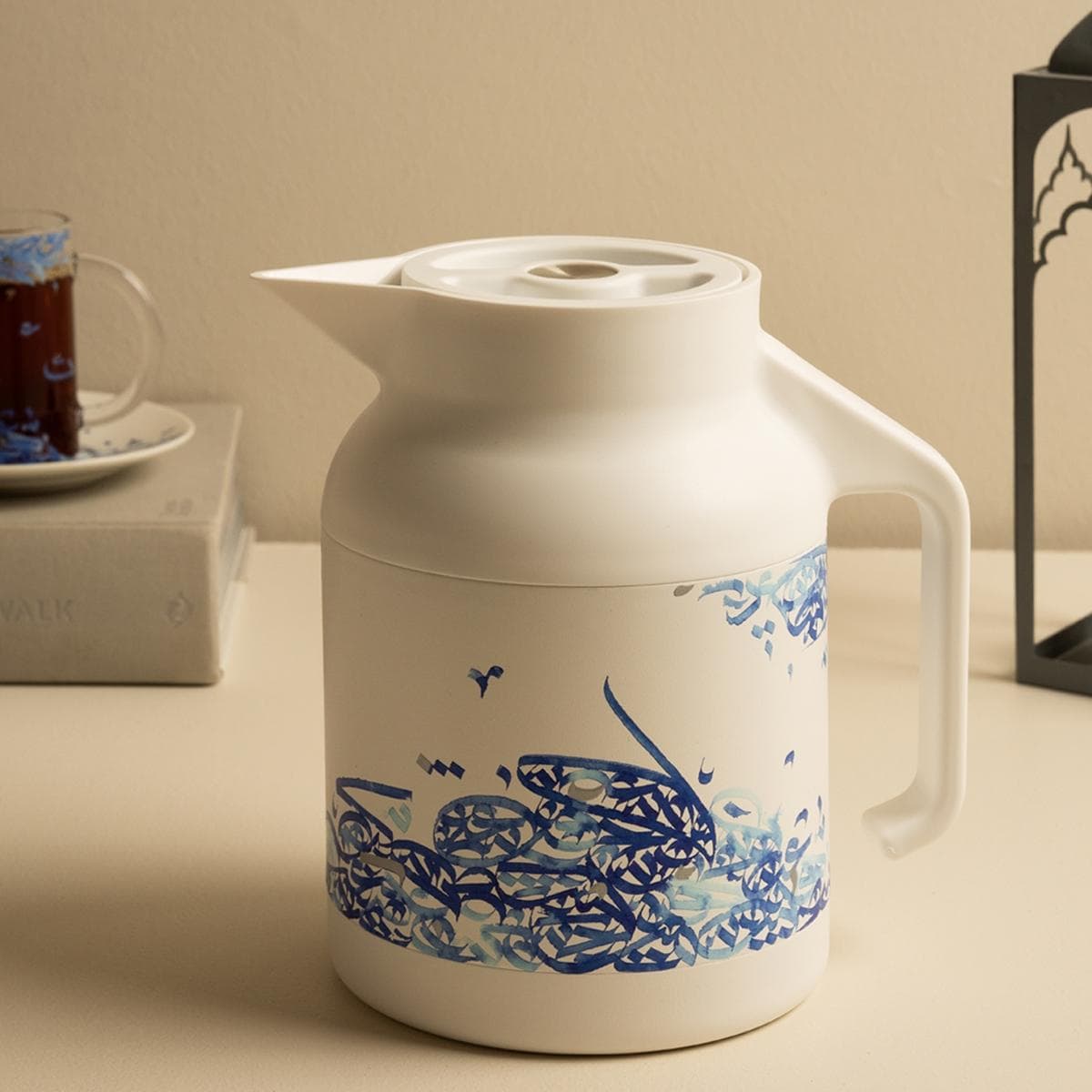 Almidad Stainless Steel Tea Server Blue 1.5 Litre