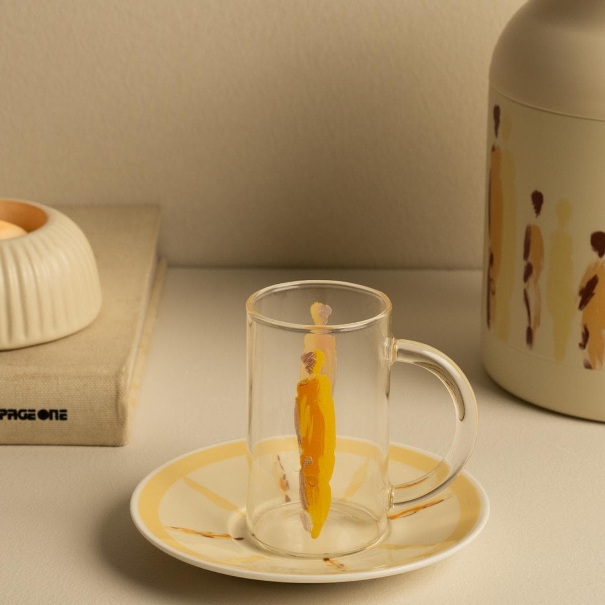 طقم استكانات نيو بون ميراج 6 قطع كلاي