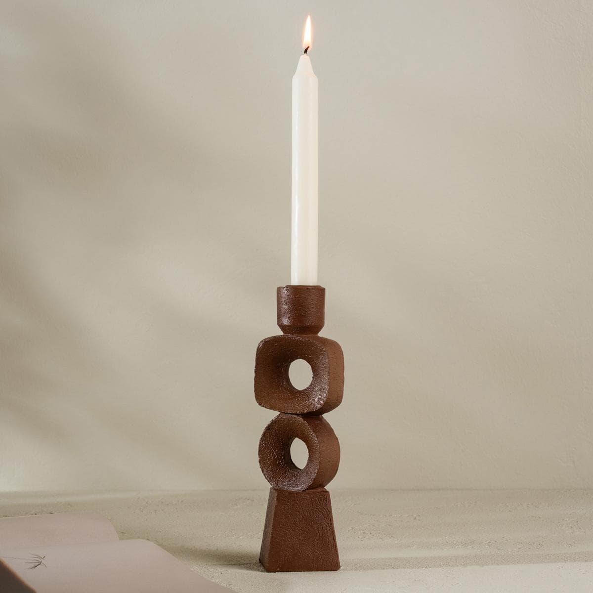 Fam Poly Decor Brown 7.8X7.8X22.3 cm 