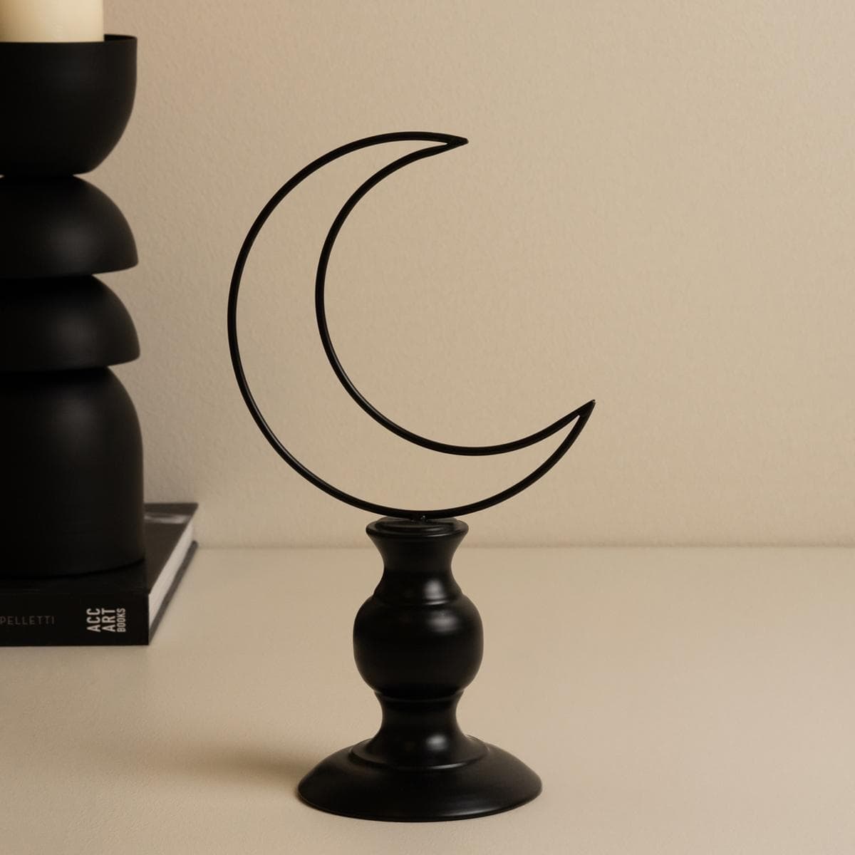 Gamrah Metal Table Deco Black 29X4X30 cm