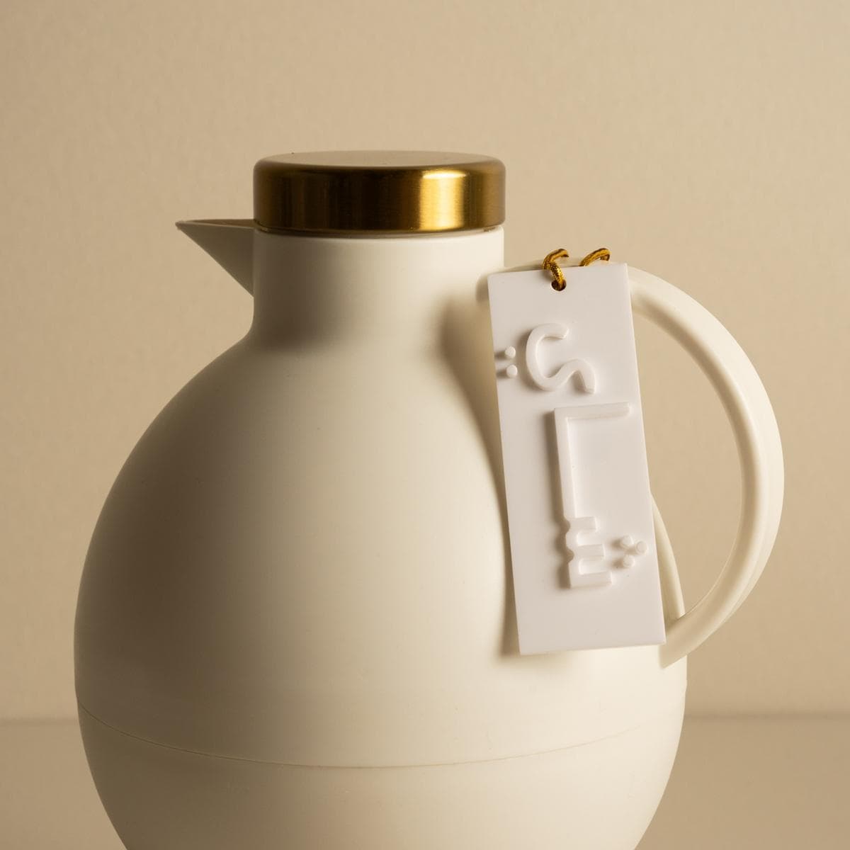 Acrylic Tea Tag White 3.5X0.1X10 cm