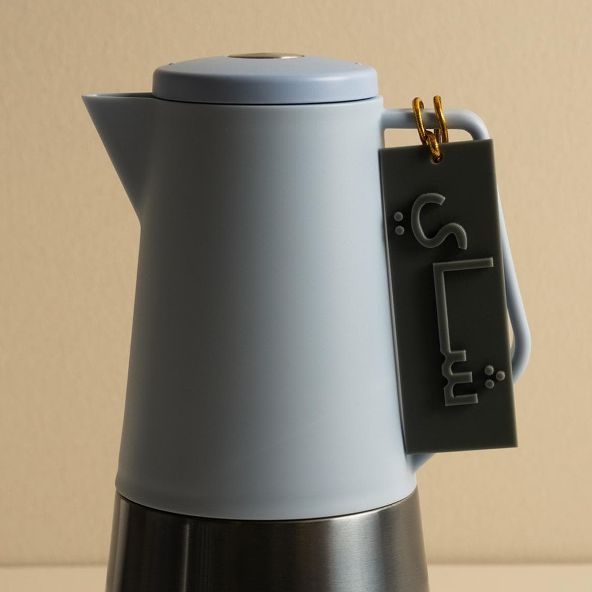 Acrylic Tea Tag Grey 3.5X0.1X10 cm