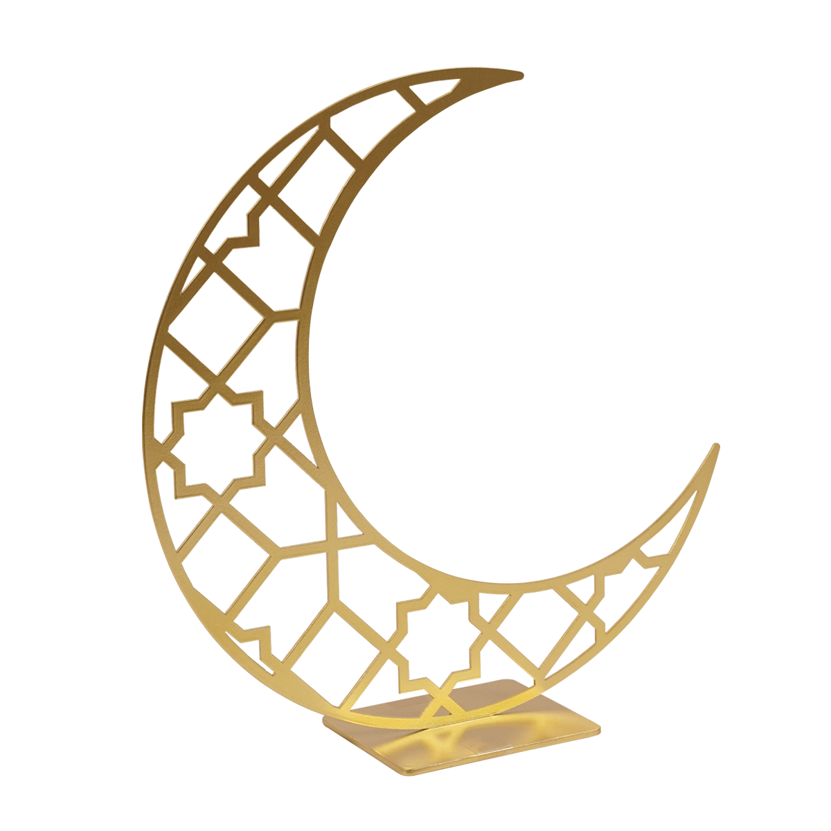 ديكور طاولة معدني قمرة ذهبي 29×4×30 سم