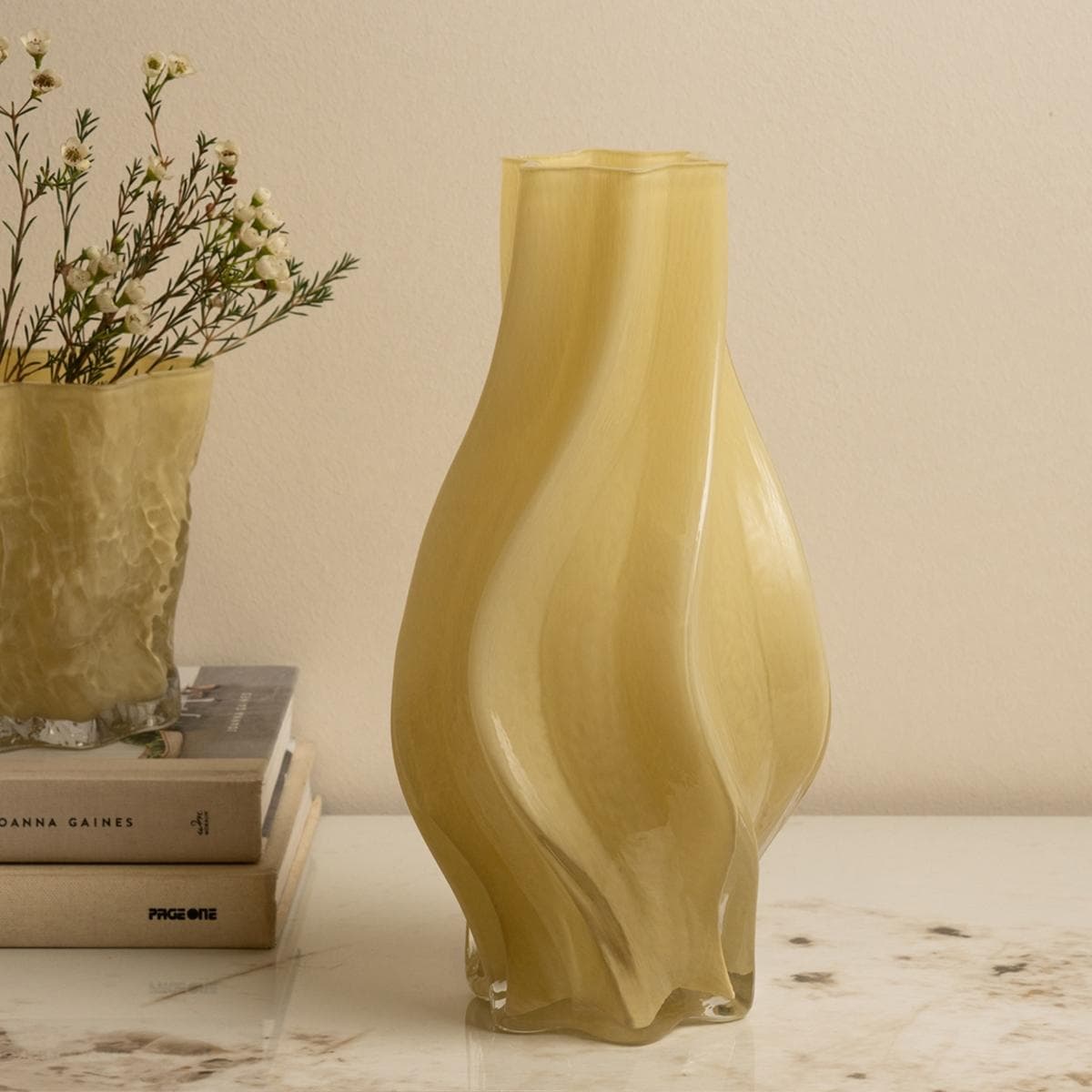 Twine Glass Vase Ginger 17X17X32 cm