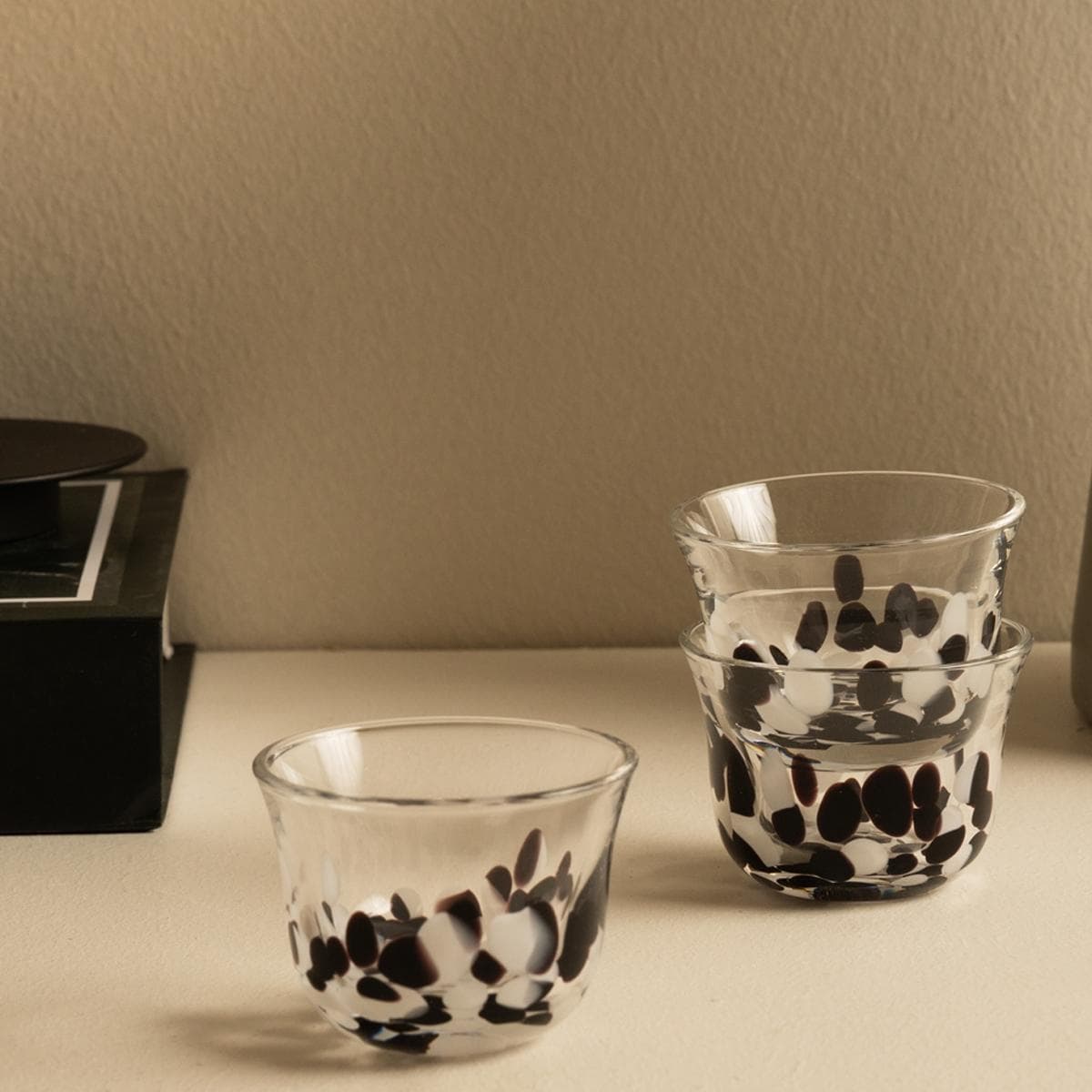 Geroll Glass Gahwa Cup Set 6Pcs Brown