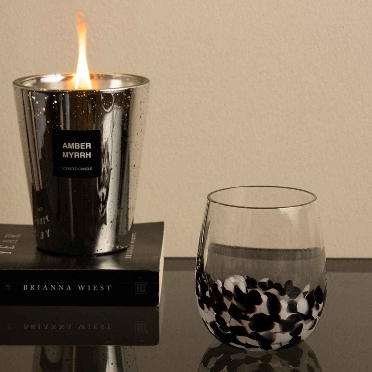 Geroll Glass Tumbler Set 6Pcs Brown