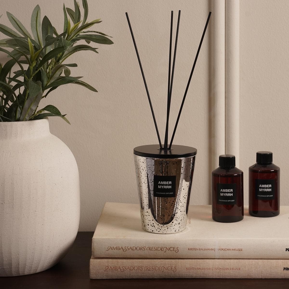 فوّاحة عطر برائحة العنبر والمر عبوة مزدوجة 2×150 مل