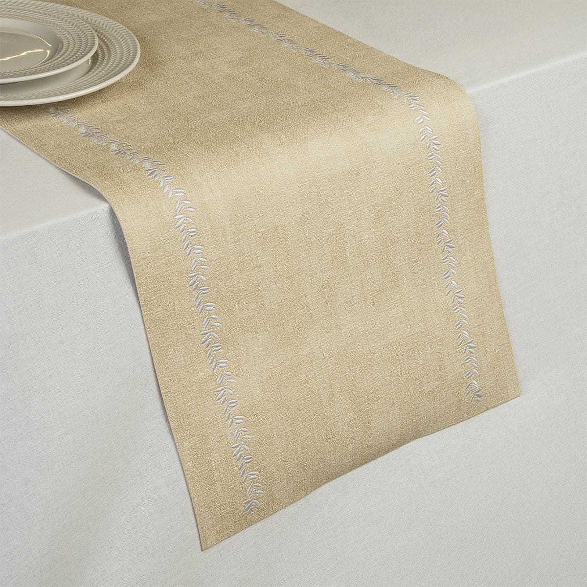 مفرش أطباق مائدة PVC لييف بيج 40×145 سم