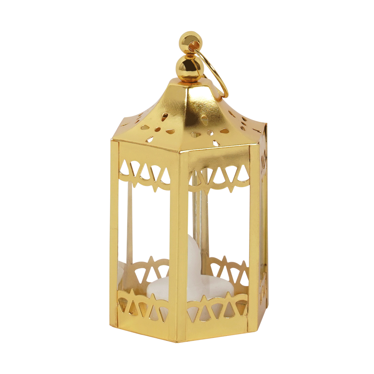 Holie Metal Lantern Gold 6.8X6X12 cm