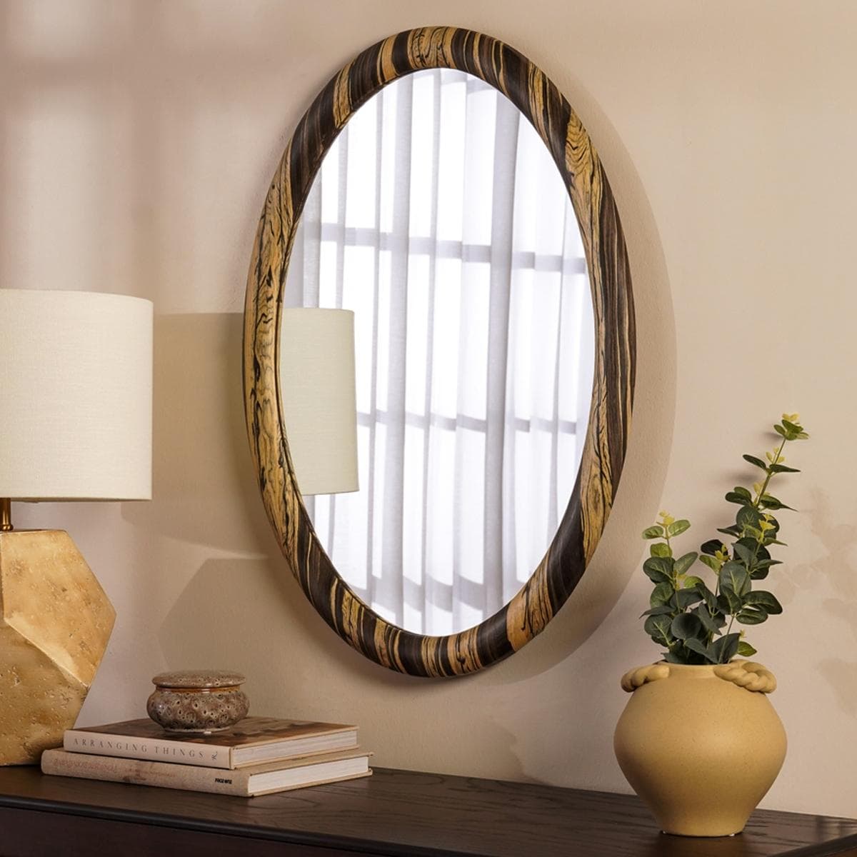 Ellie Mirror Black/Gold 80X60.5 cm