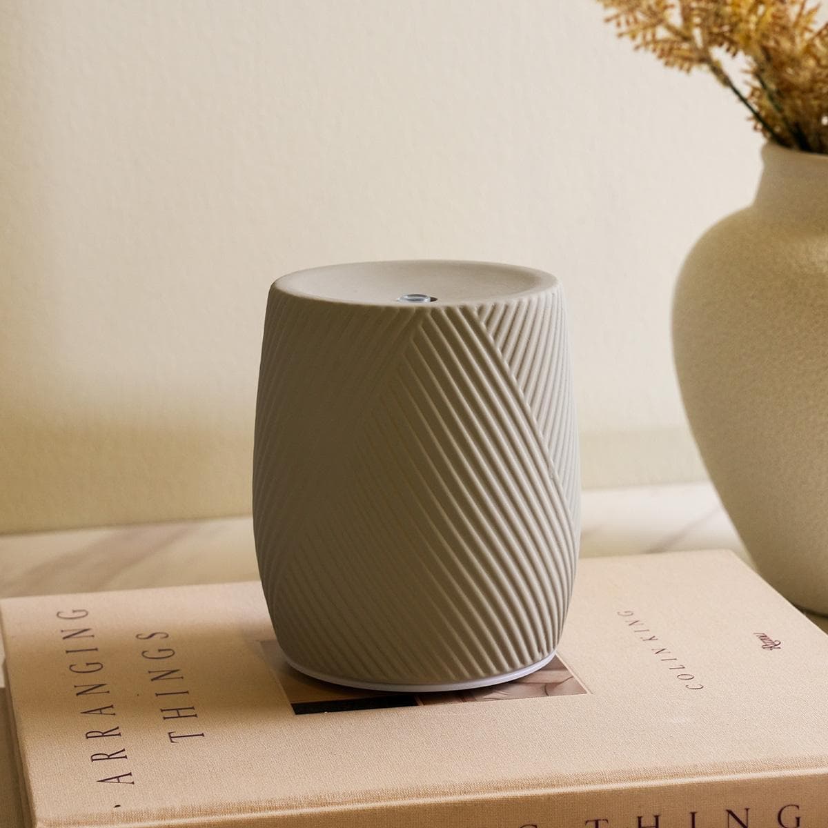 Roll Electric Diffuser Grey D:10.8XH:13.2 cm