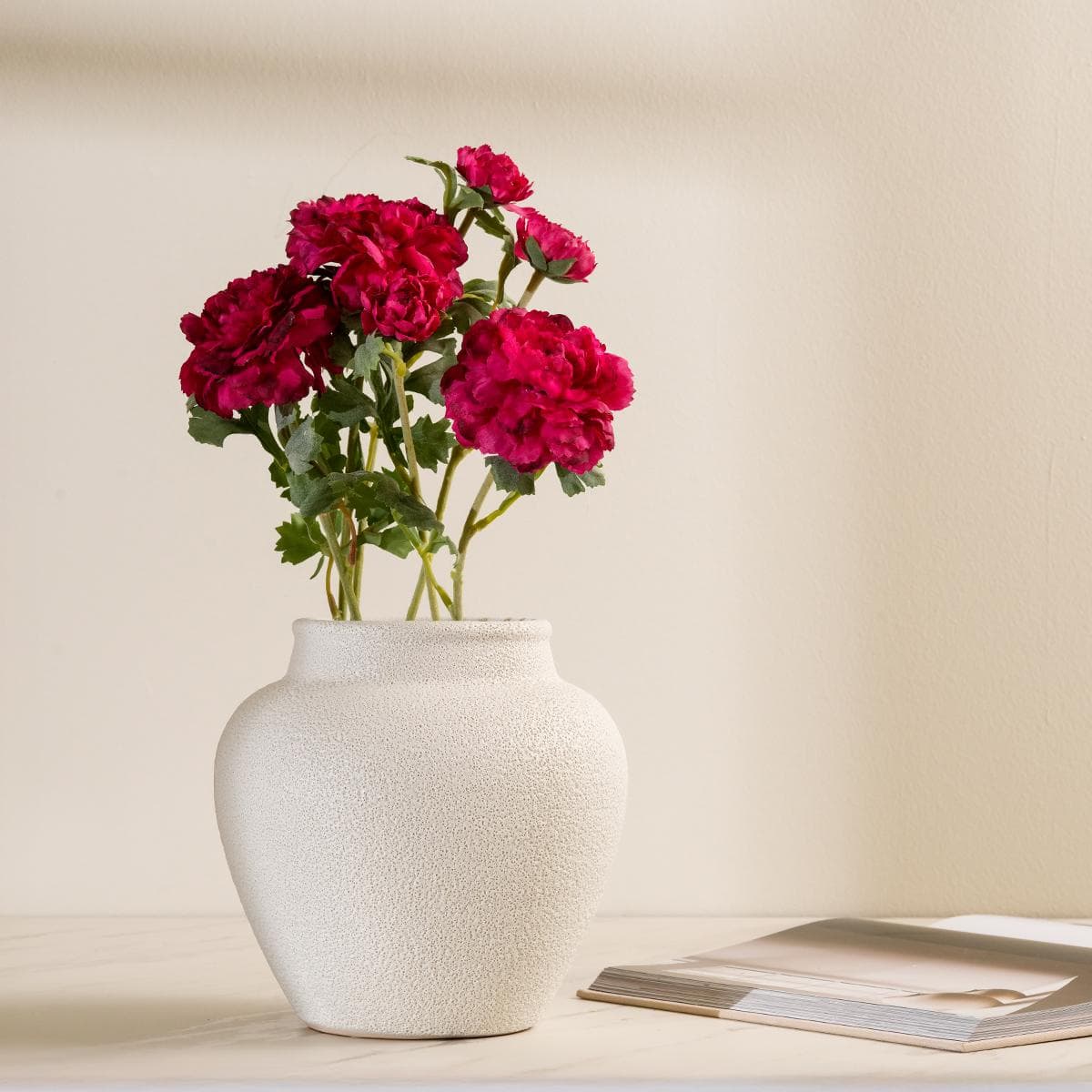 Red Ranunculus Single Stem Flower 72 cm