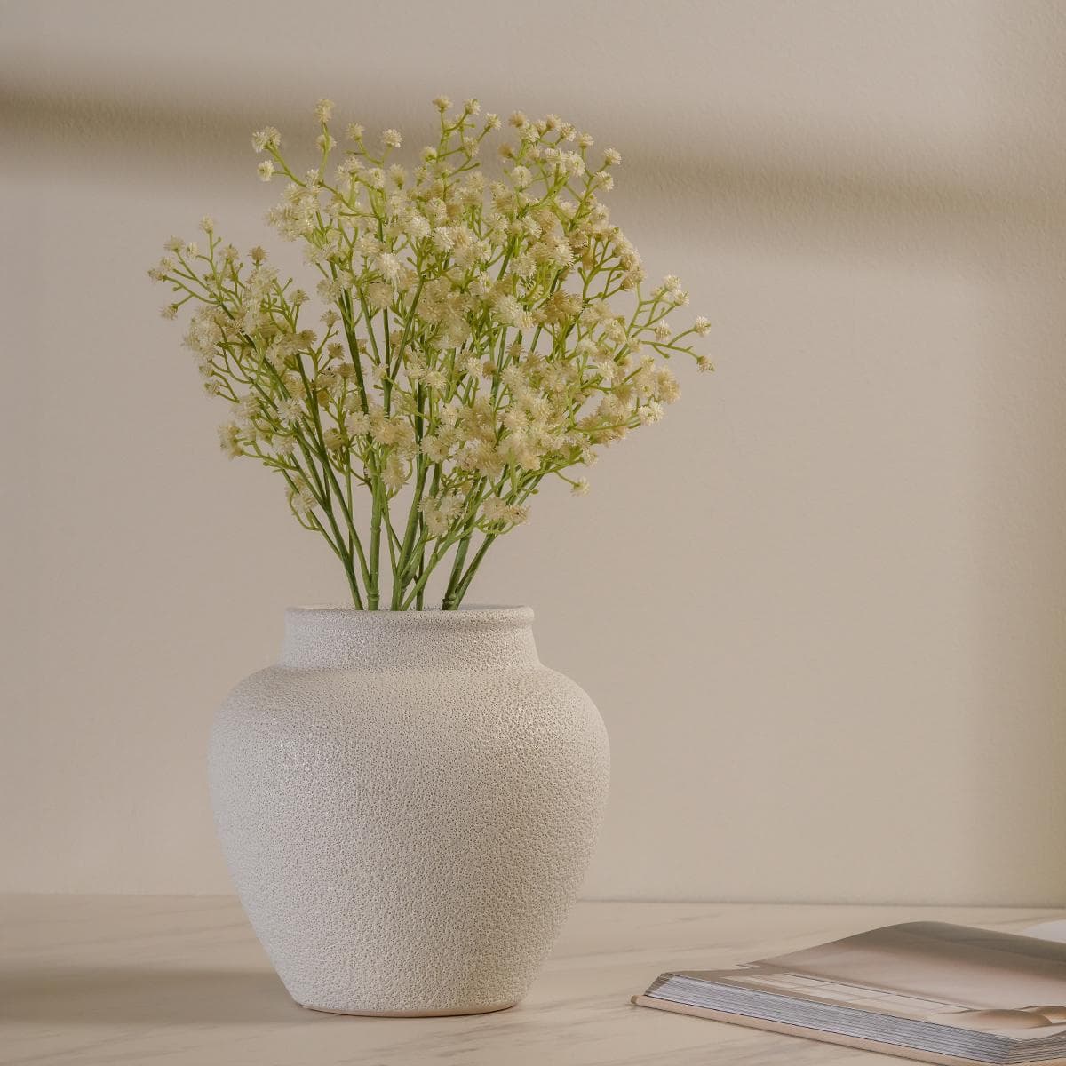 White Gypsophila Single Stem Flower 67 cm