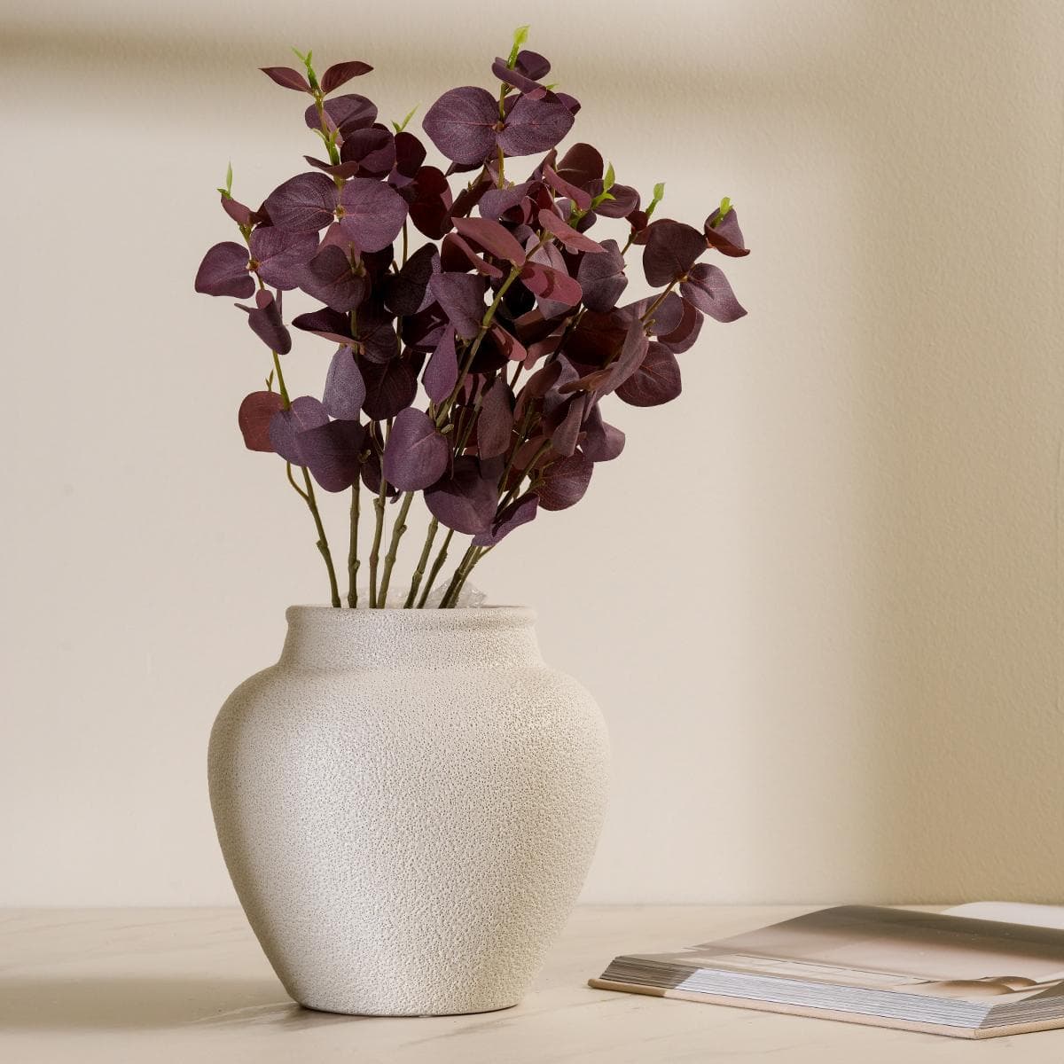 Burgundy Eucalyptus Single Stem Flower 82 cm