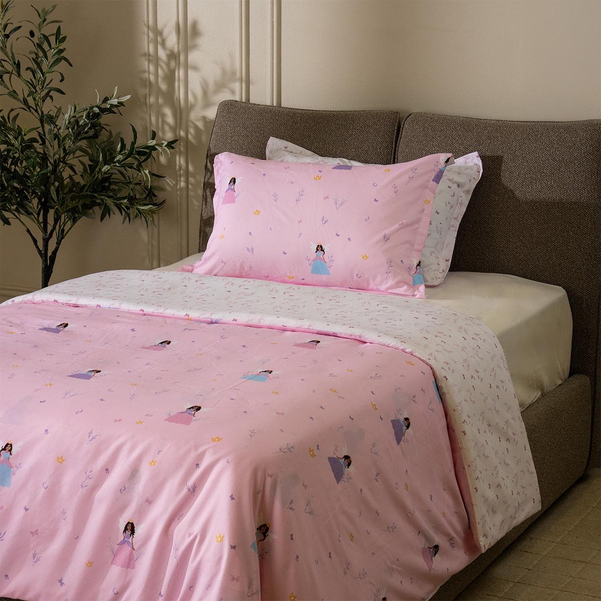 طقم غطاء لحاف أطفال الأميرة الصغيرة 3 قطع وردي 200×200 سم