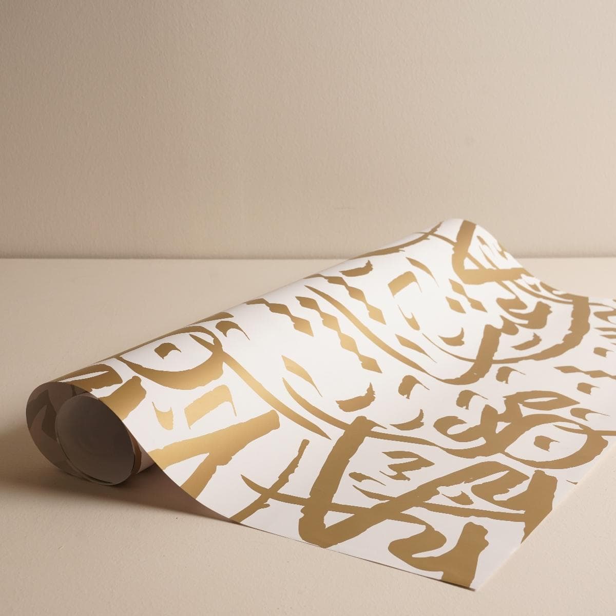ورق تغليف هدايا ذهب أبيض/ذهبي 70×100 سم
