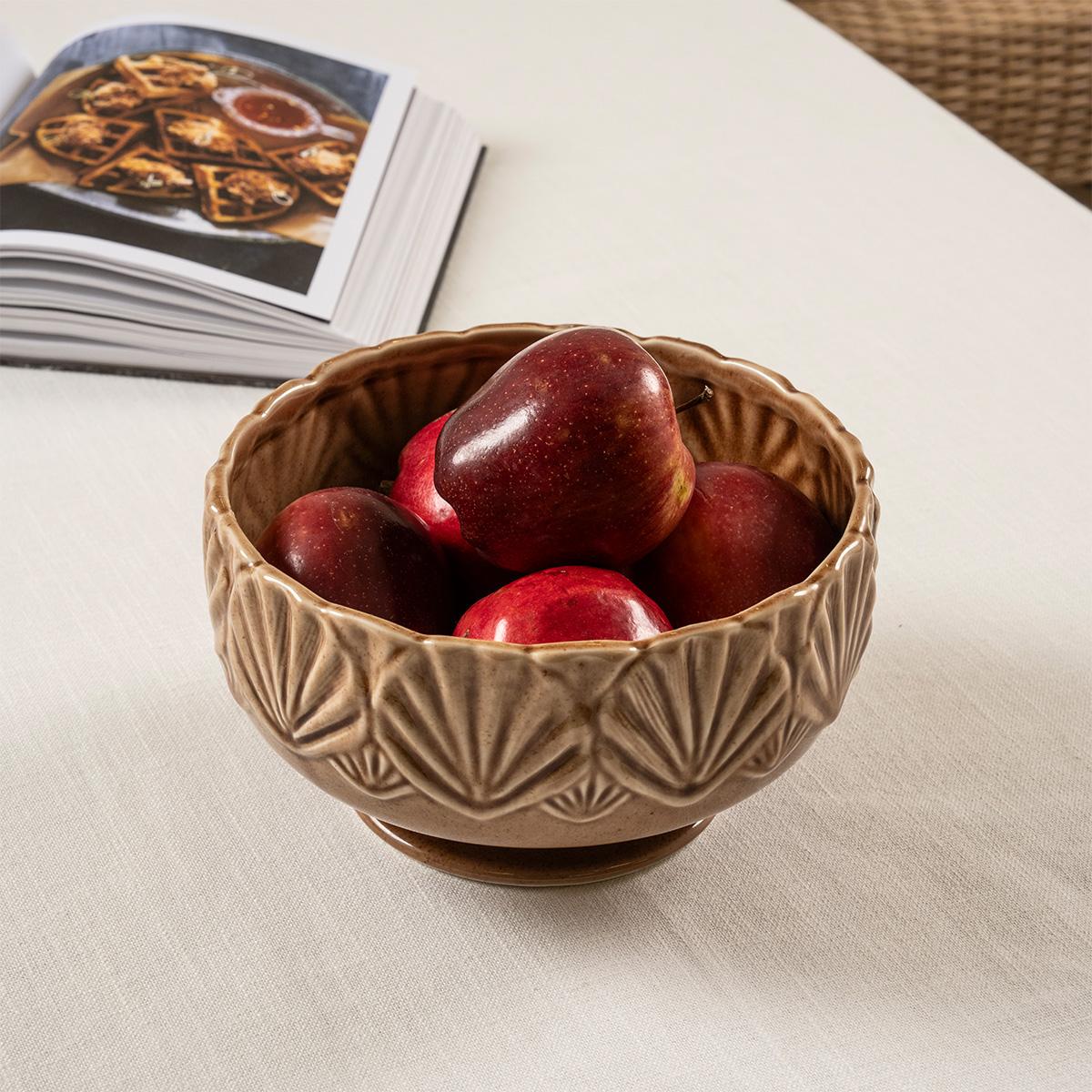 Lulu Serving Bowl Beige 21.5 cm