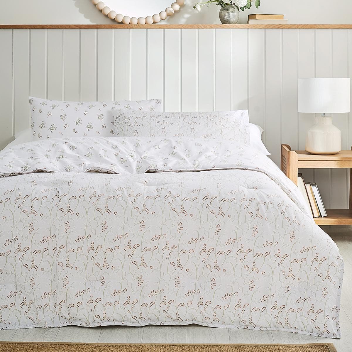 Chloe Printed 2Pcs Comforter Set Beige 160X220 cm 