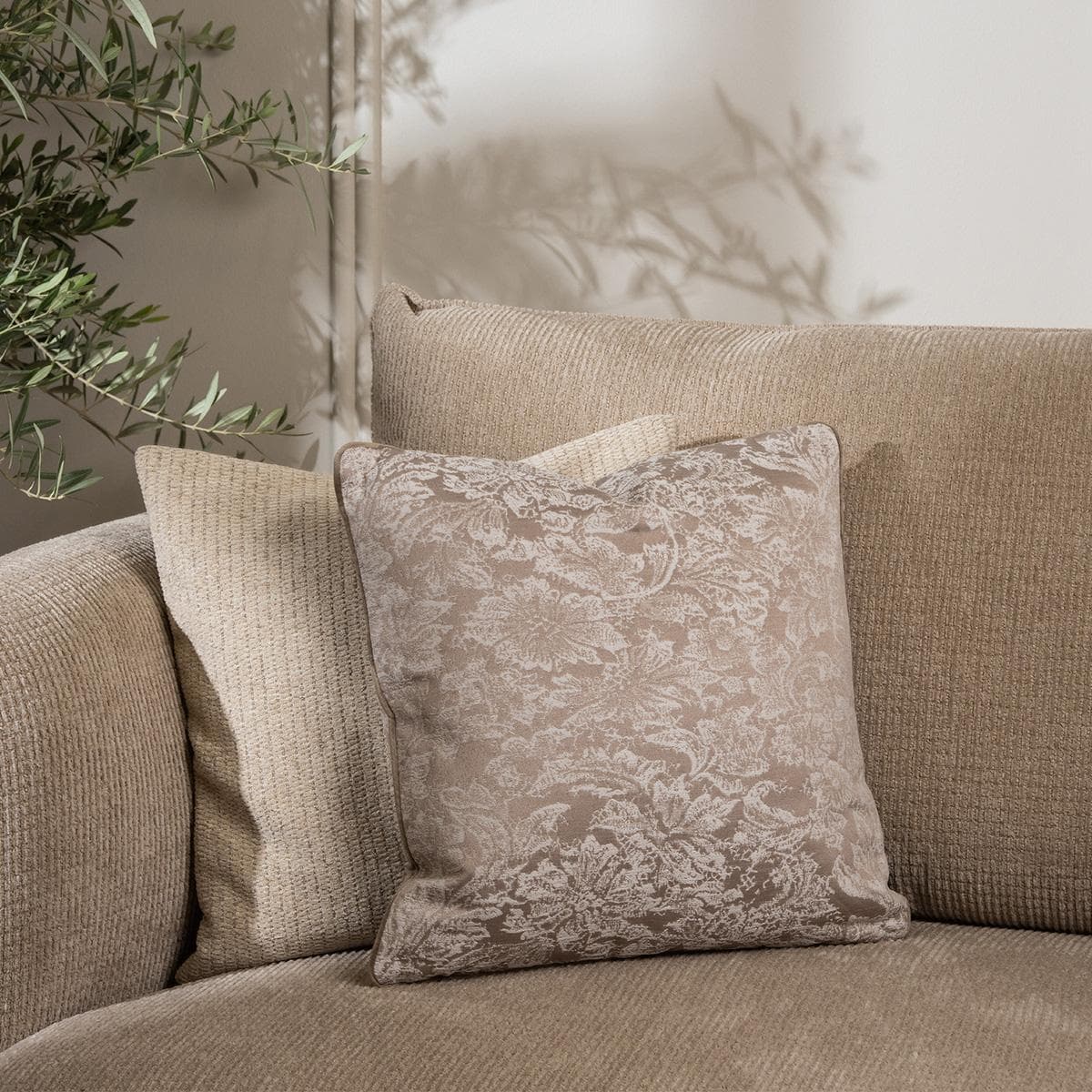 Viloria Cushion Taupe 43X43 cm