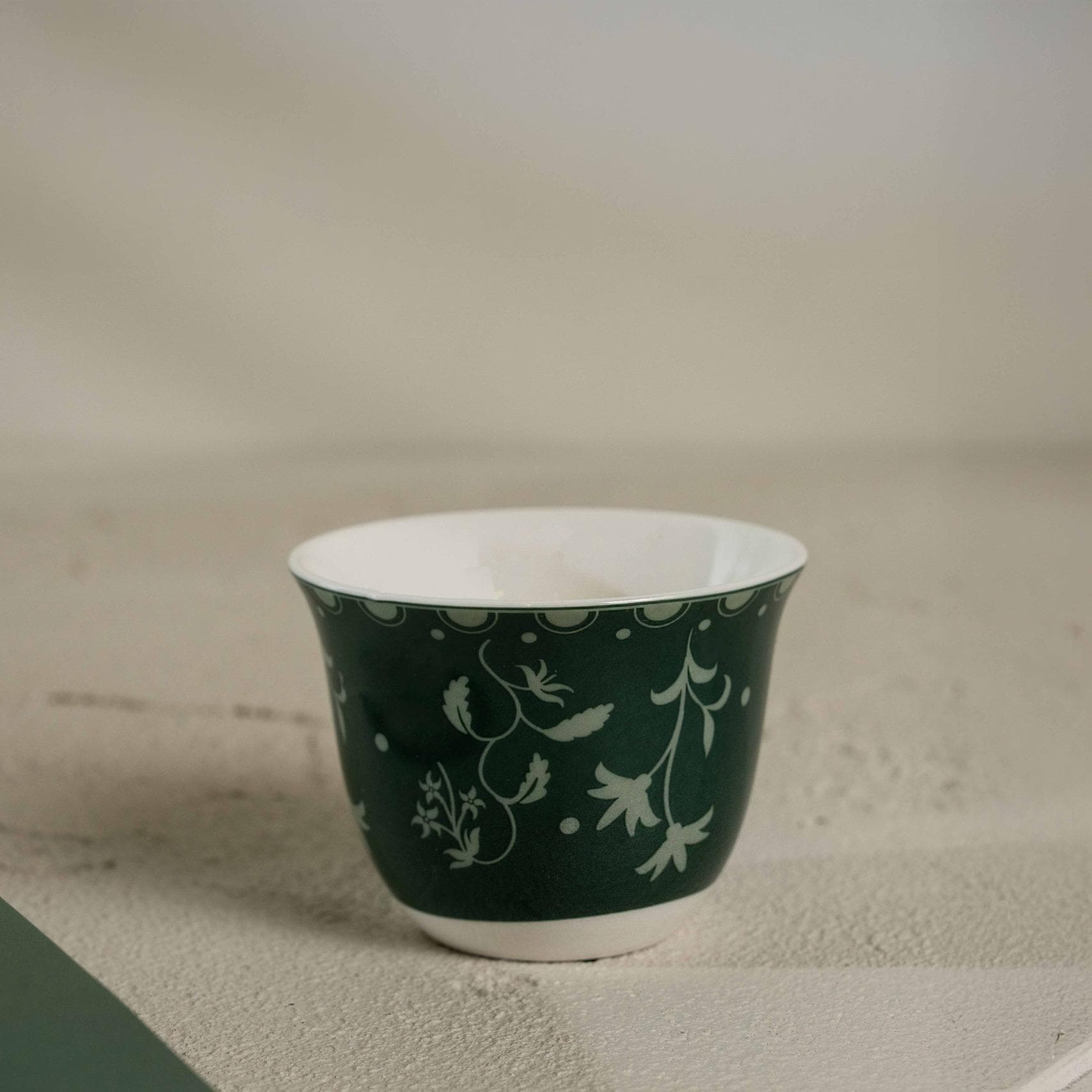 Bloom New Bone Gahwa Cup Set 6 Pcs Green
