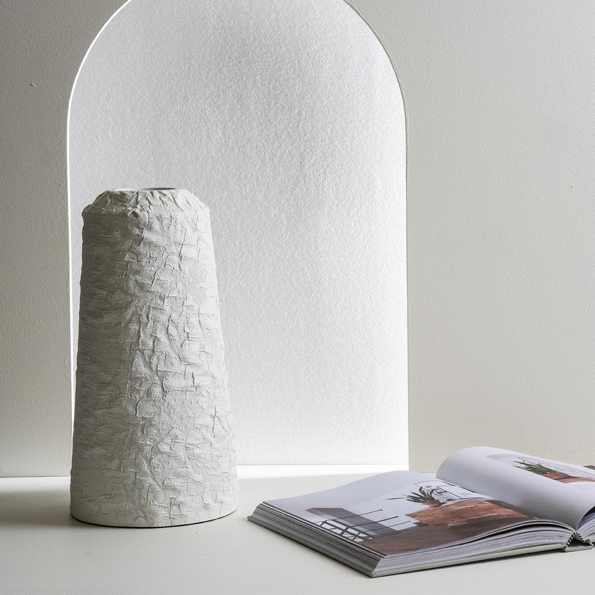 Haven Poly Vase White 19X19X35.5 cm