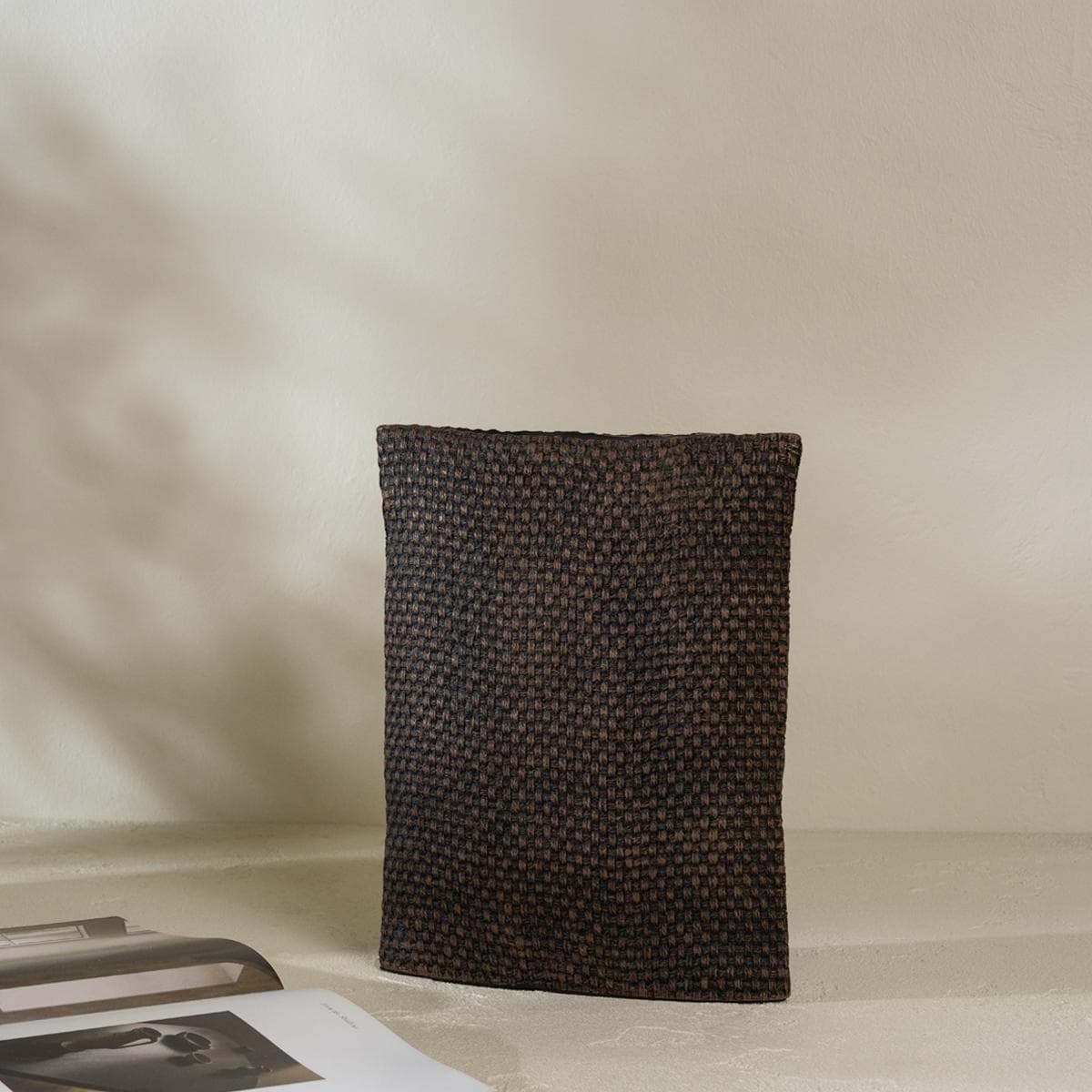 Feita Poly Vase Black 24.5X7.5X30.5 cm